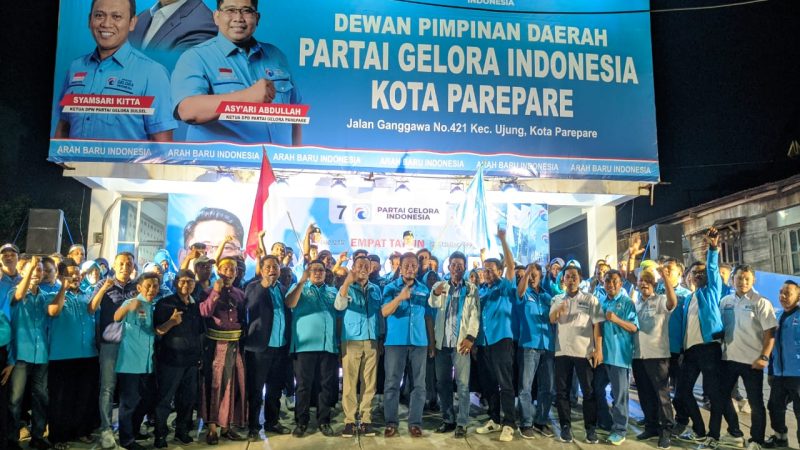 Partai Gelora Menuju Pileg 2024, Asy’ari Abdullah Lantik Pengurus DPC-PAC se-Kota Parepare