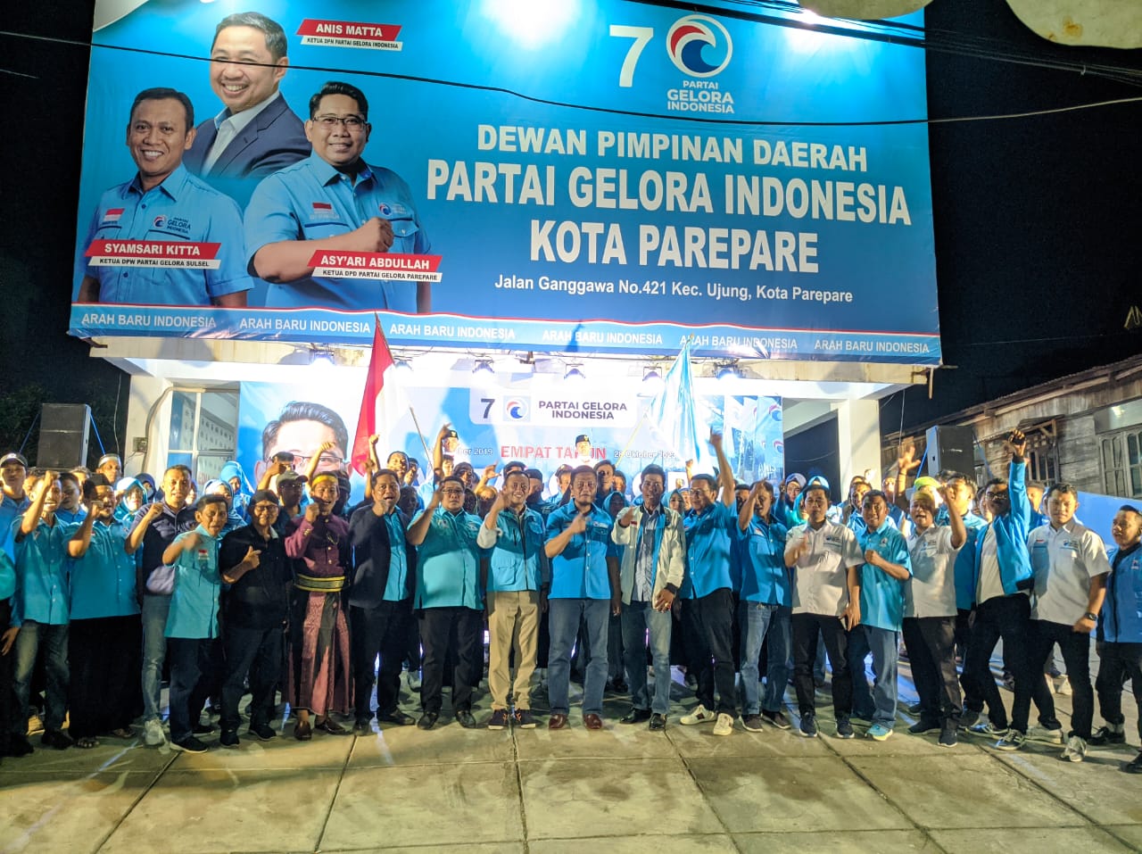 Partai Gelora Menuju Pileg 2024, Asy’ari Abdullah Lantik Pengurus DPC-PAC se-Kota Parepare