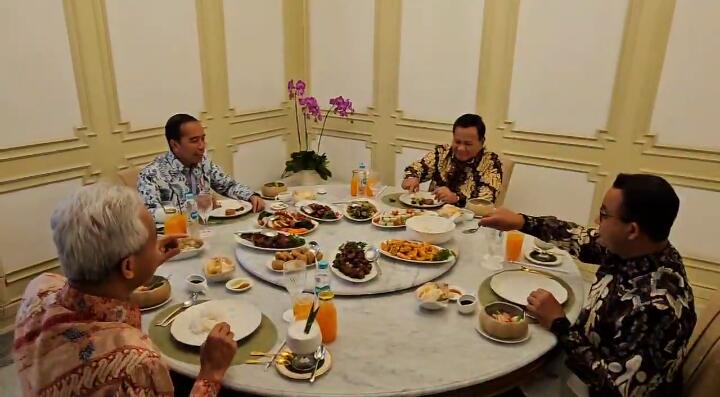 Santap Siang di Istana Bersama Capres Lain, Anies Baswedan Minta Presiden Jokowi Jaga Netralitas