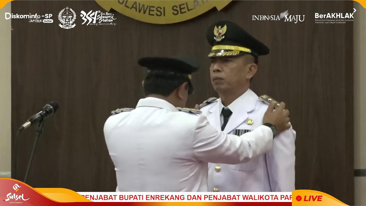 Akbar Ali Resmi Dilantik Jadi Pj Wali Kota Parepare