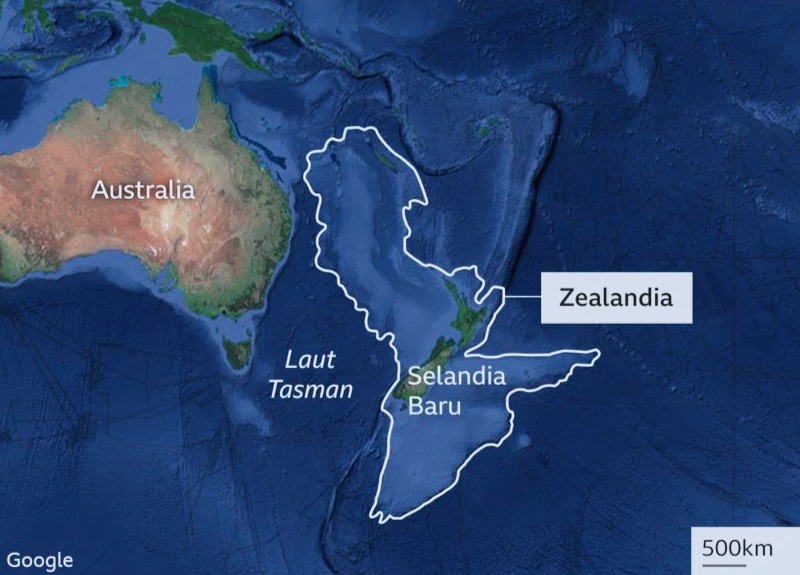 Benua Zealandia, Ditemukan Ahli Geosains Setelah Hilang 375 Tahun