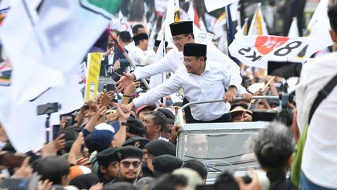 Pasangan Anies-Muhaimin (AMIN) Daftar Peserta Pilpres 2024 di Kantor KPU RI