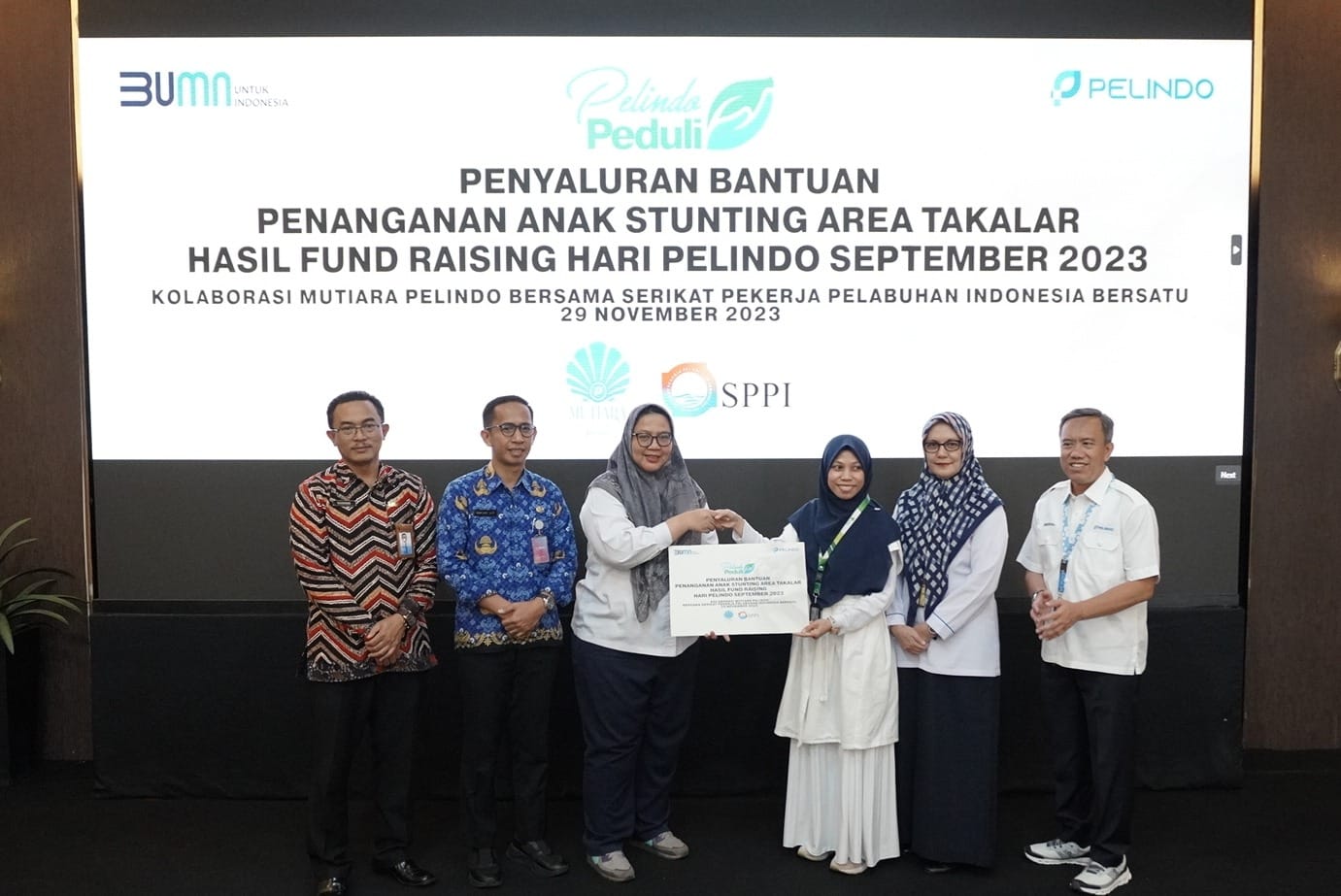 BKKBN Sulsel Teken MoU Bersama PT Pelindo Salurkan Bantuan Penanganan Stunting di Takalar