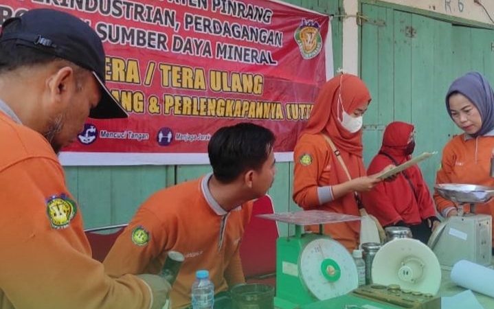 Dinas Perindagem Lakukan Sidang Tera Ulang di Pasar Cempa dan Pekkabata