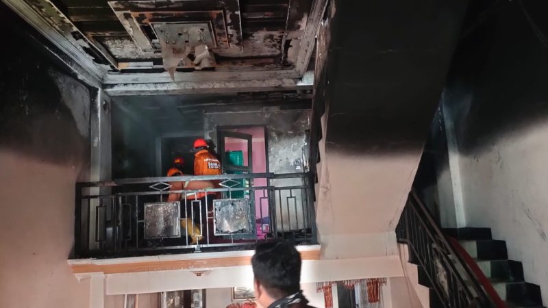 Rumah Seorang Pengusaha di Pinrang Terbakar