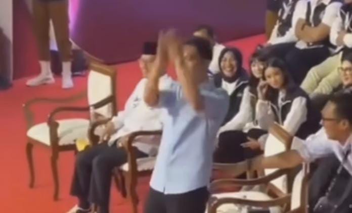 Kompori Pendukung saat Debat Capres, Gibran Ditegur KPU