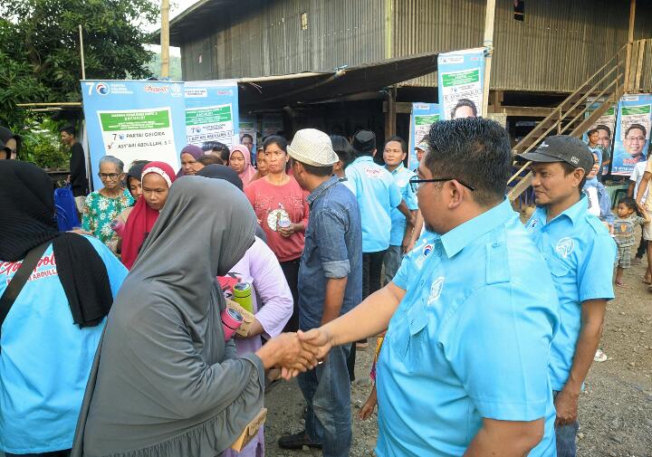 Bawa 7 Fokus Perubahan, Asyari Abdullah Kampanye Perdana di Lanyer Bacukiki