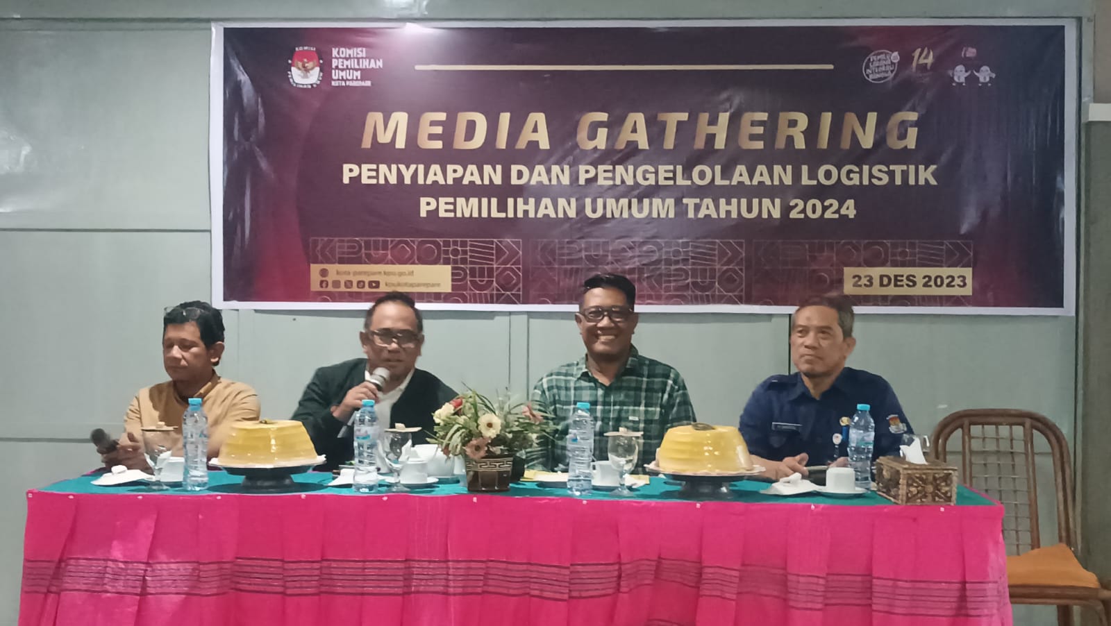 KPU Parepare Gelar Media Gathering, Bahas Penyiapan dan Pengelolaan Logistik Pemilu 2024