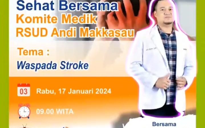 Talk Show di TV Peduli, Dokter Spesialis RSUD Andi Makkasau Bahas soal Waspada Stroke