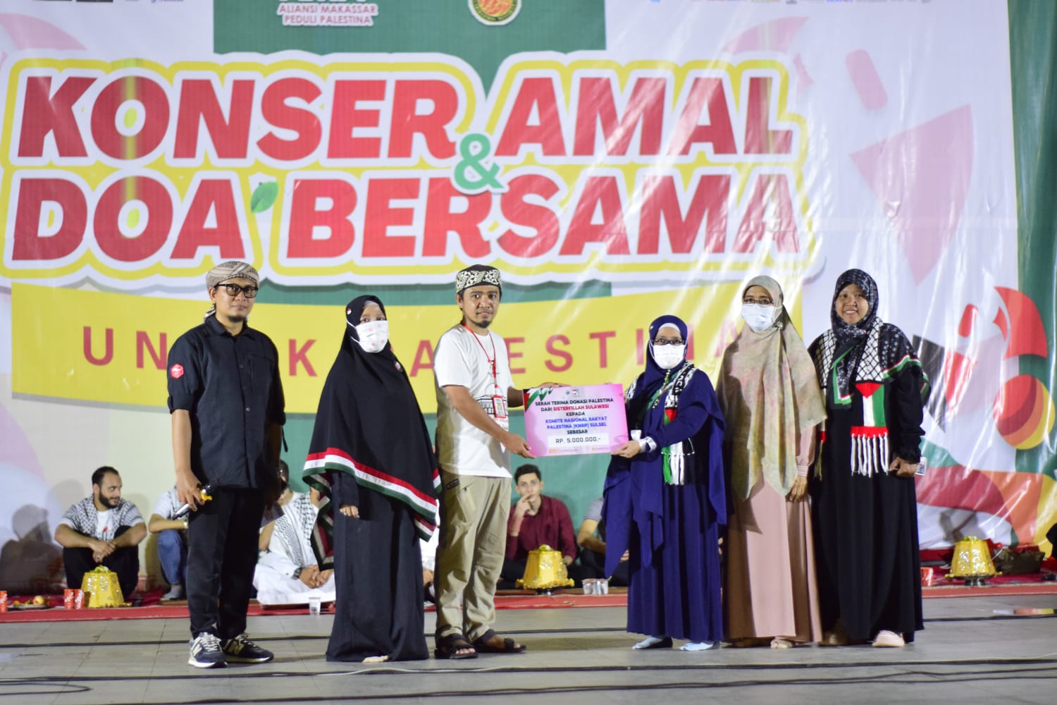 Konser Amal dan Doa Bersama untuk Palestina di Makassar, Minggu (31/12/2023). (Foto: AMPP)