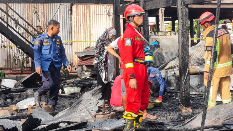 Alami Luka Bakar, Pemilik Rumah Jadi Korban Kebakaran di Desa Alitta Pinrang