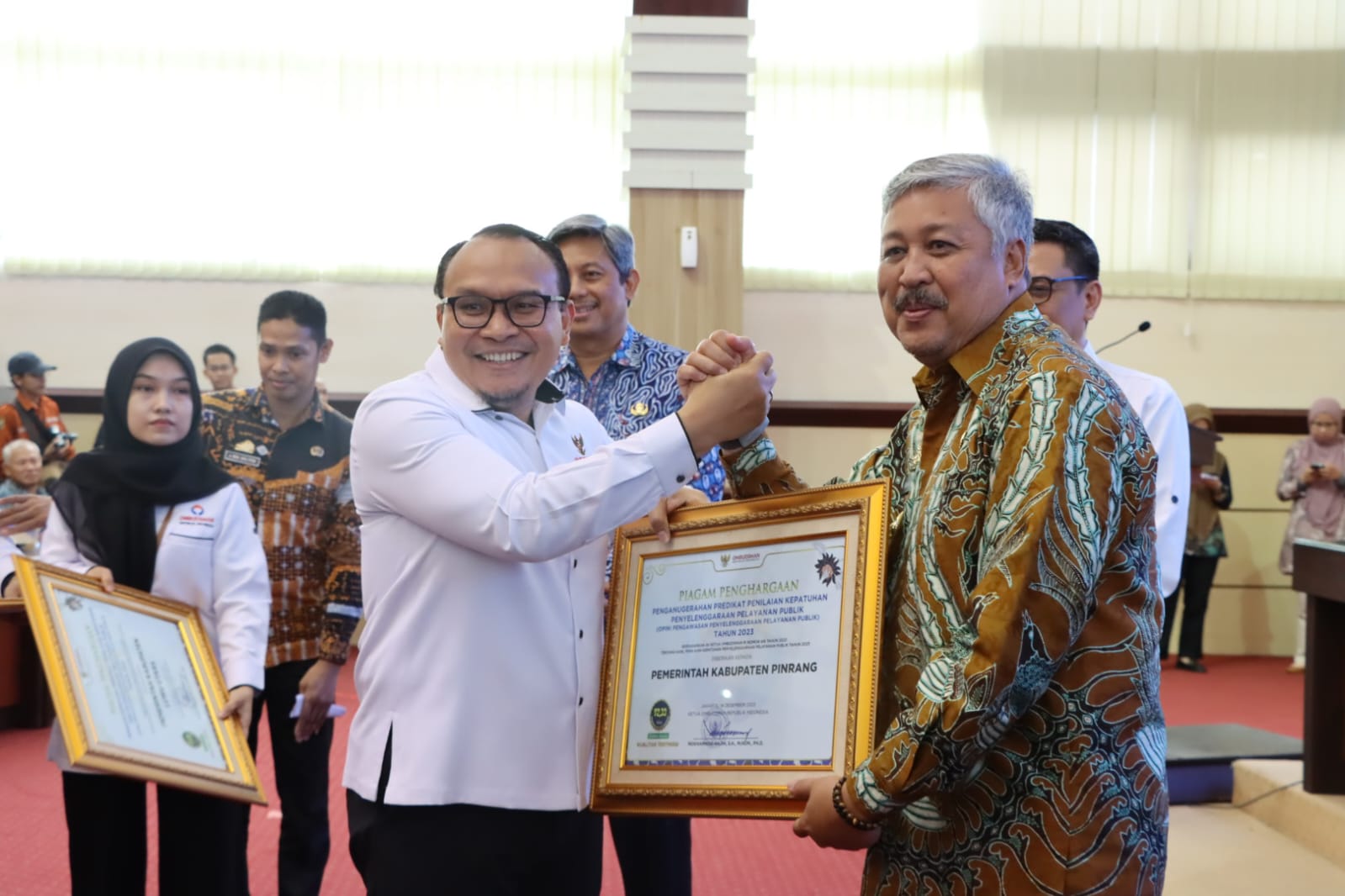 Pemkab Pinrang Terbaik di Sulsel dalam Memberi Pelayanan Publik