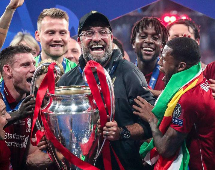 Liverpool saat menjuarai Liga Champions Eropa bersama Pelatih Jurgen Klopp pada musim 2018/2019. (Foto: Instagram/@jurgen._.klopp)