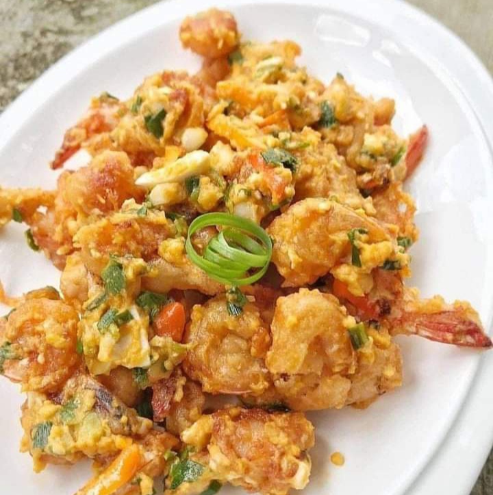 Resep Udang Goreng Crispy Saus Telur Asin