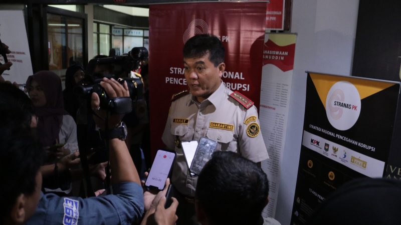 Sahat Paparkan Komitmen Stranas PK Badan Karantina Indonesia di Unhas