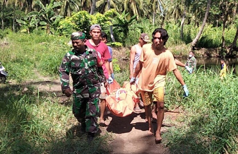 Tiga Hari Hilang, Pemuda di Pinrang Ditemukan Sudah Jadi Mayat dan Terapung di Sawah