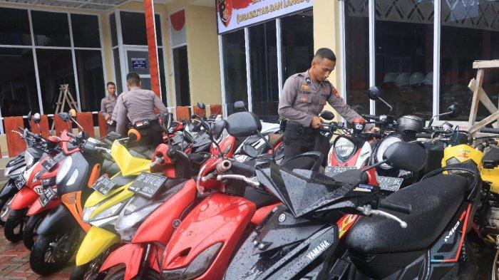 Polres Barru Amankan 22 Motor Aksi Balapan Liar