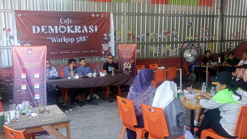 Melalui Kafe Demokrasi, KPU Parepare Ajak Masyarakat Sukseskan Pemilu 2024