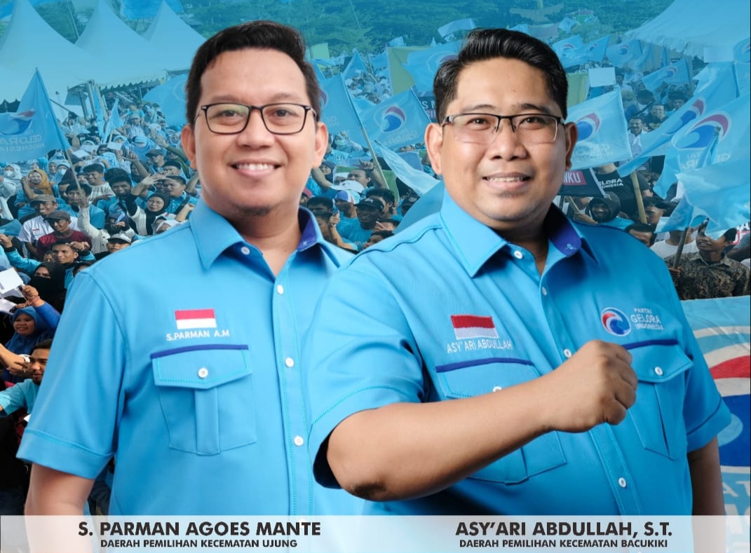 Dikomandoi Asyari Abdullah, Partai Gelora Parepare Sukses Raih 2 Kursi di Pileg 2024