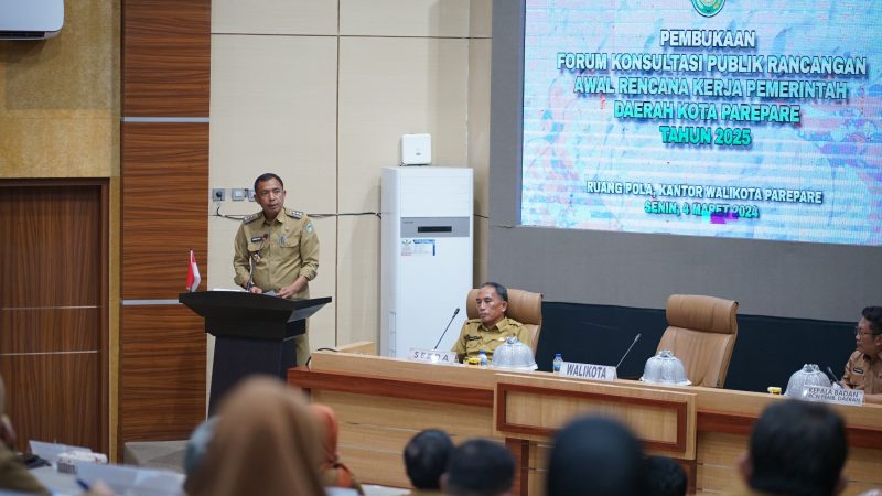 Pj Wali Kota Parepare Minta Aspirasi Lebih Besar dari Masyarakat di Forum Konsultasi Publik Ranwal RKPD
