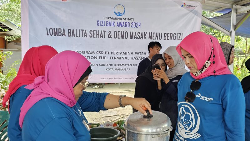 Peringati Hari Gizi Nasional, Pertamina AFT Hasanuddin Gaungkan Program Gizi Baik bagi Masyarakat