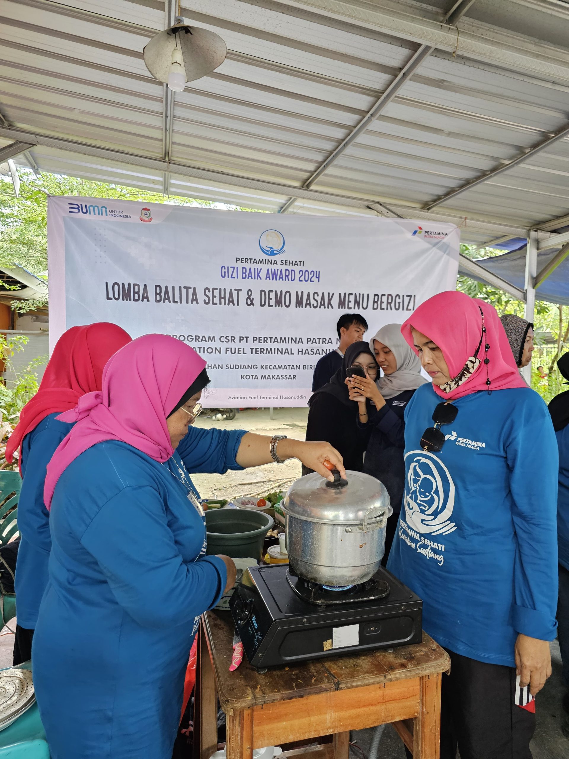 Peringati Hari Gizi Nasional, Pertamina AFT Hasanuddin Gaungkan Program Gizi Baik bagi Masyarakat