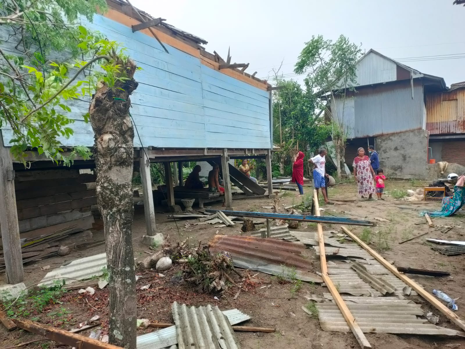 Diterjang Puting Beliung, Puluhan Rumah di Parengki Pinrang Rusak