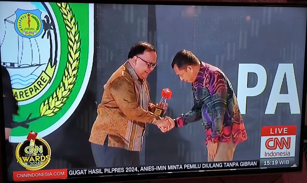 Kota Parepare Raih Penghargaan Inovative Tourism Destination di CNN Indonesia Award