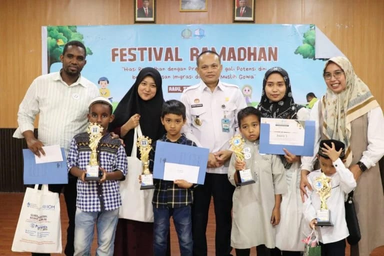 Anak Pengungsi Somalia Bawa Pulang 2 Piala Lomba Ramadan Ceria Rudenim Makassar