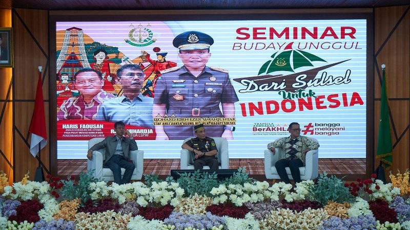 Staf Ahli Kejagung Buka Seminar Budaya Unggul dari Sulsel untuk Indonesia