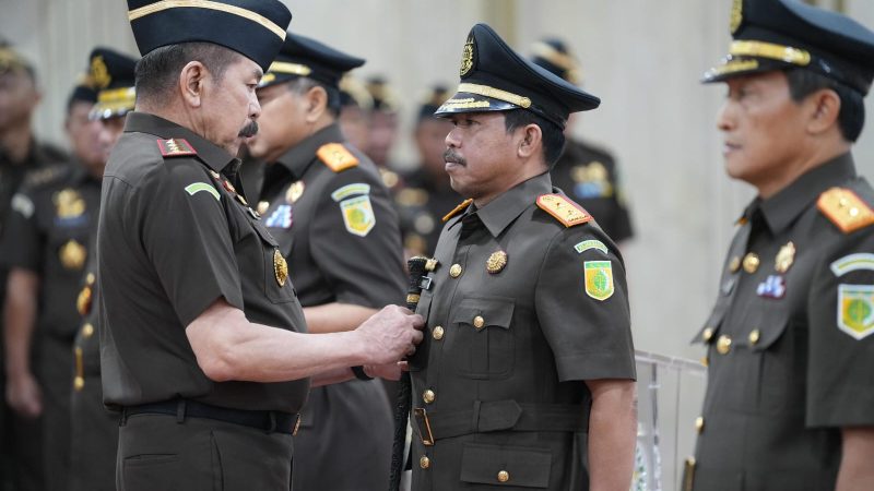 Lantik Agus Salim Jabat Kajati Sulsel, Jaksa Agung: Salah Satu Insan Terbaik Adhyaksa