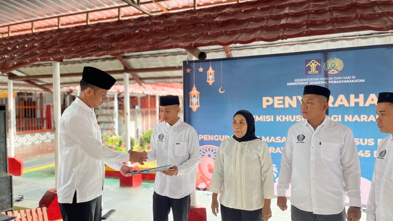 Dua Langsung Bebas, 134 Warga Binaan Rutan Pinrang Terima Remisi Khusus Idulfitri 2024