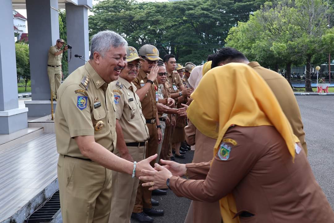 Bupati Irwan Hamid dan Wabup Alimin Halalbihalal bersama Seluruh ASN Pemkab Pinrang