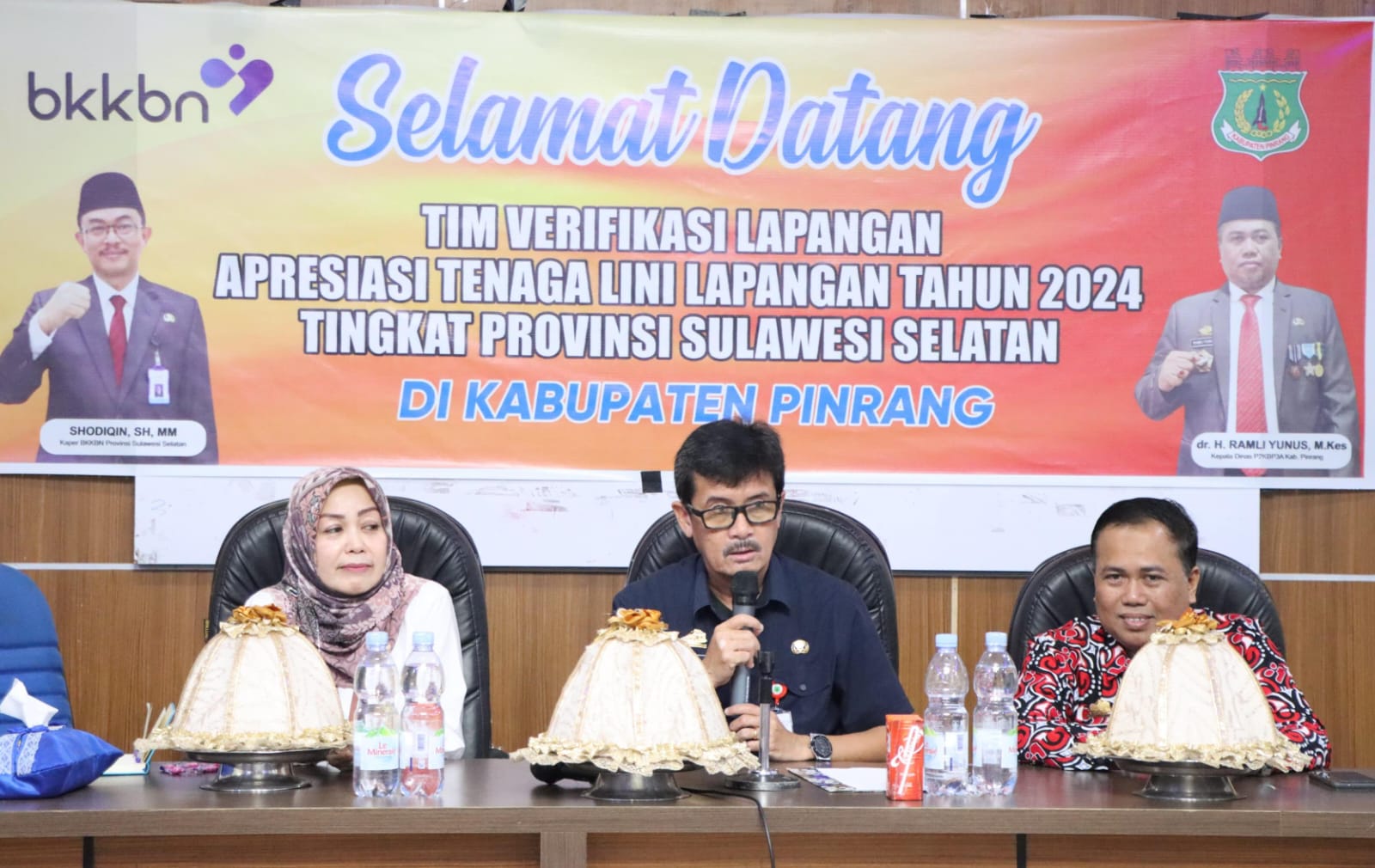 Plh Bupati Pinrang Andi Calo Terima Kunjungan Tim Verlap BKKBN Sulsel