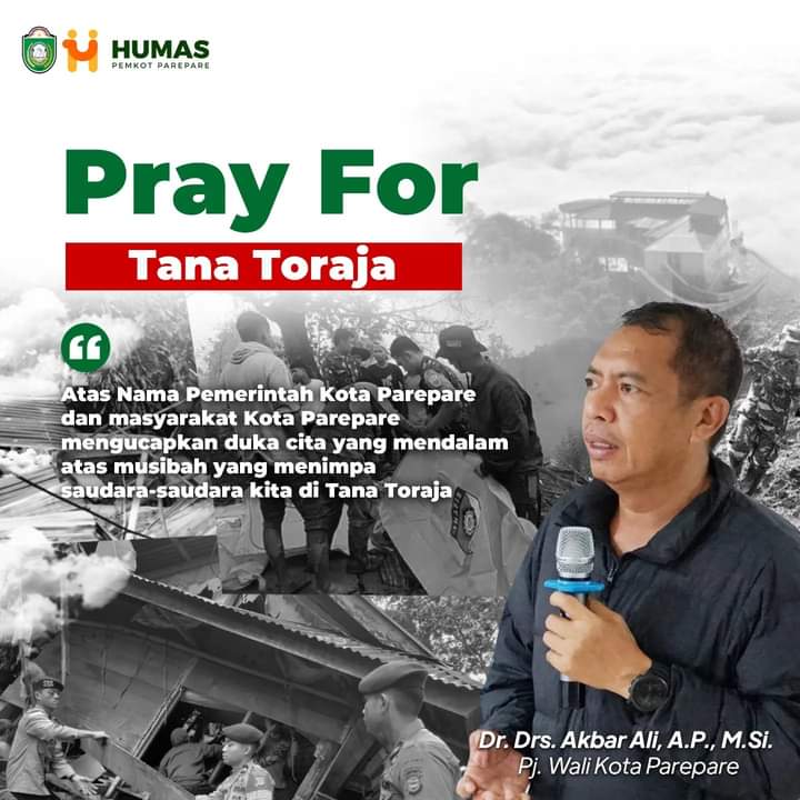 Longsor di Tana Toraja, Pj Wali Kota Parepare Akbar Ali Sampaikan Duka Mendalam