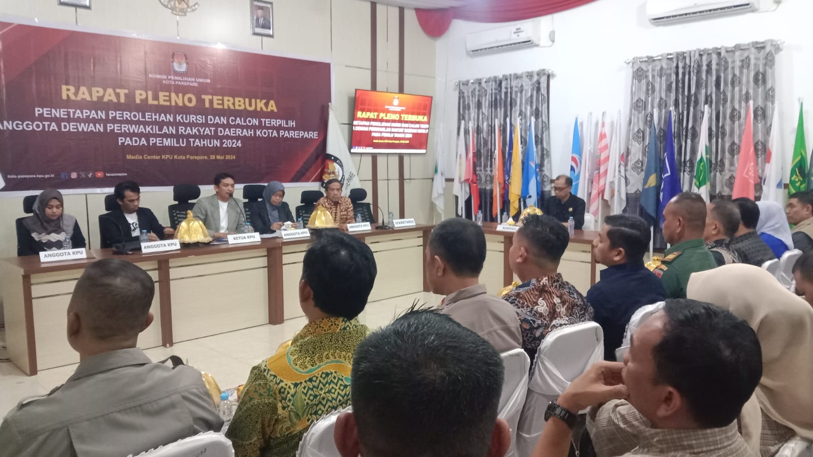 KPU Parepare Tetapkan 25 Caleg DPRD Terpilih 2024-2029