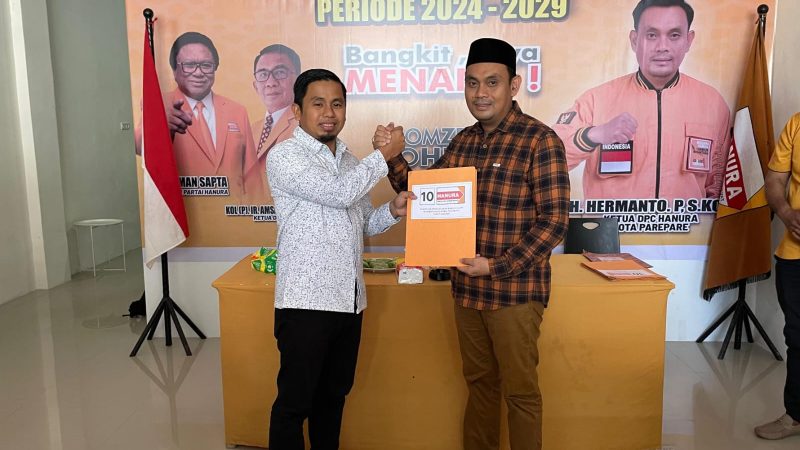 Hermanto Ingin Hanura Berlabuh ke TSM di Pilwalkot Parepare