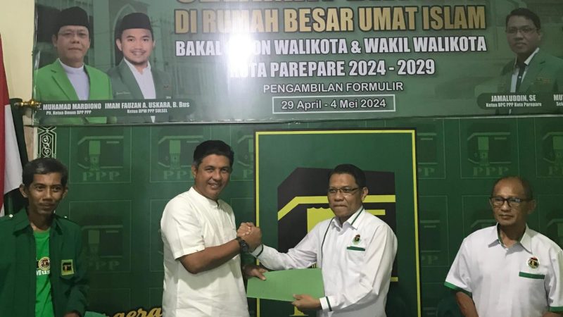 Serius Maju di Pilkada Parepare, Andi Fudail Ambil Formulir di PPP