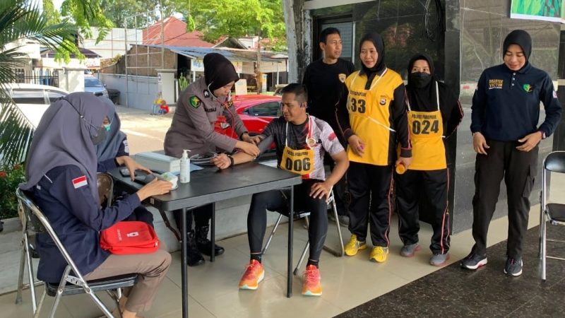 Selain Memantau Peserta, Kapolres Parepare Ikut Giat Kesamaptaan Jasmani 