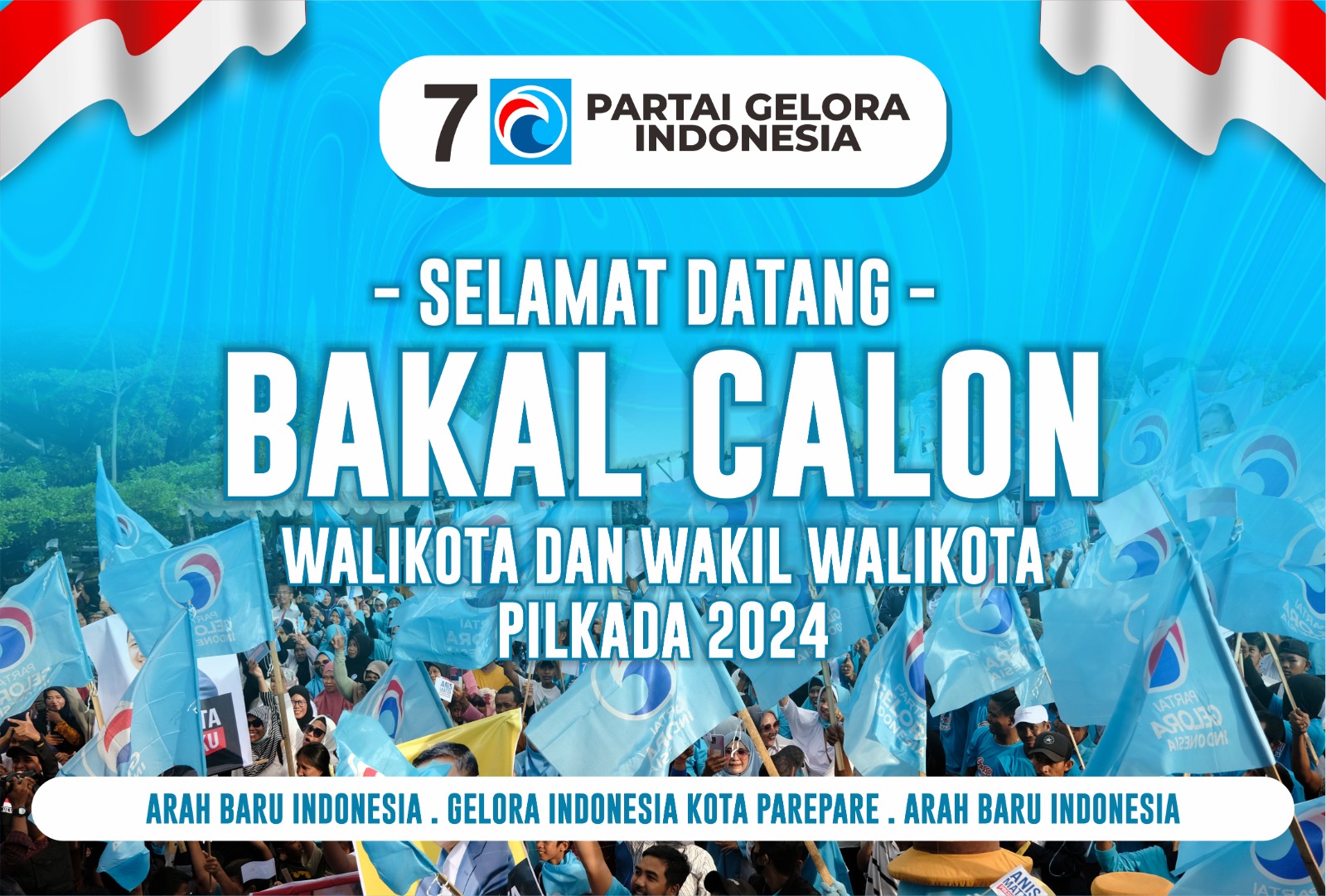 7 Bakal Calon Wali Kota dan Wawali Daftar di Partai Gelora Parepare