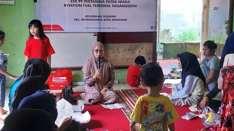 Pertamina Sulawesi Edukasi dan Konseling PHBS ke Kelompok Binaan di Maros