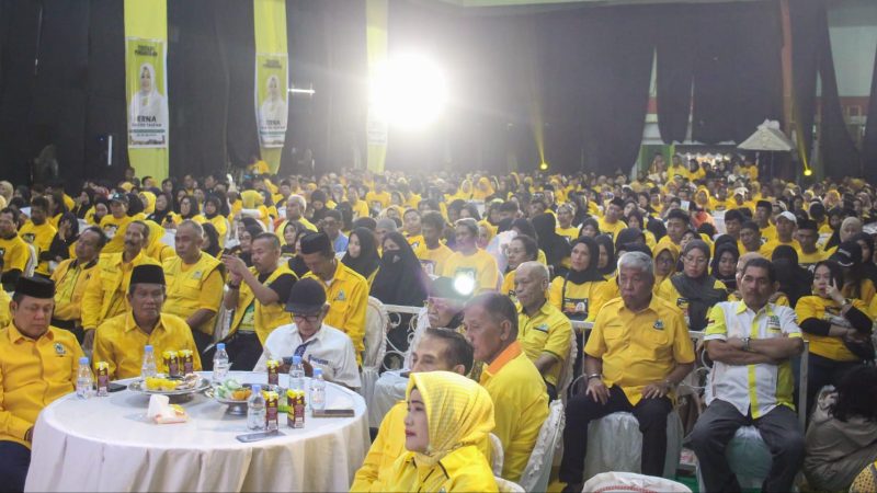 Mantap, Golkar Parepare Halal Bihalal bersama 1.200 Kader Beringin