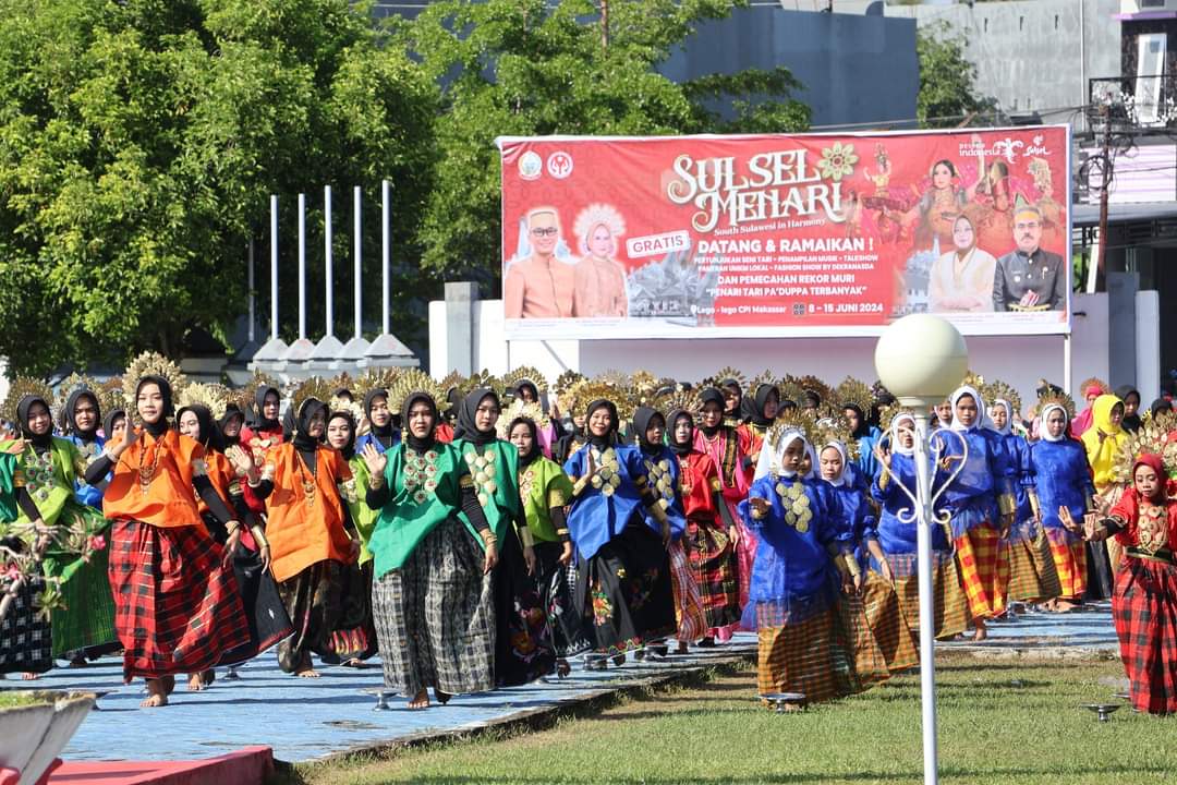 Tari Padduppa Pecahkan Rekor MURI, Pj Bupati Pinrang: Seni Tari adalah Identitas dan Kearifan Lokal