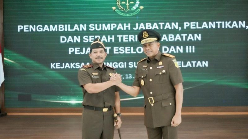 Kajati Sulsel Lantik Wakajati dan Beberapa Kajari, Berikut Nama-nama Pejabat Baru dan Lama