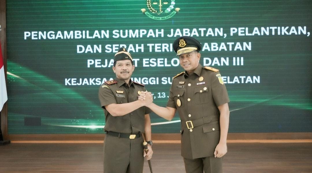 Kajati Sulsel Lantik Wakajati dan Beberapa Kajari, Berikut Nama-nama Pejabat Baru dan Lama