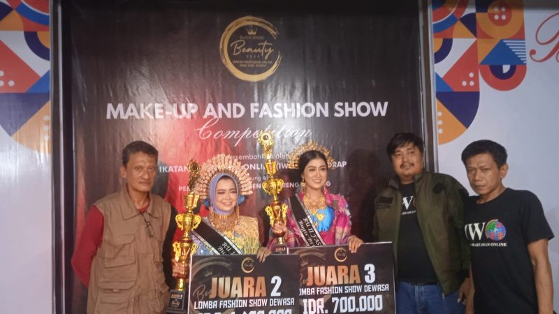 Membanggakan, Dua Siswi SMAN 9 Pinrang Raih Juara di Ajang Mekap & Fashion Show Bugis Bride Beauty 2024 di Sidrap