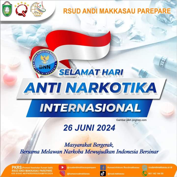 Hari Anti Narkotika, RSUD Andi Makkasau Serukan untuk Bergerak Melawan Narkoba