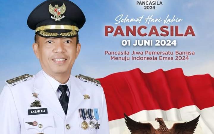 Pj Wali Kota Akbar Ali Ucapkan Selamat Harlah Pancasila, Ajak Masyarakat Parepare Jaga Kebersamaan Menuju Indonesia Emas