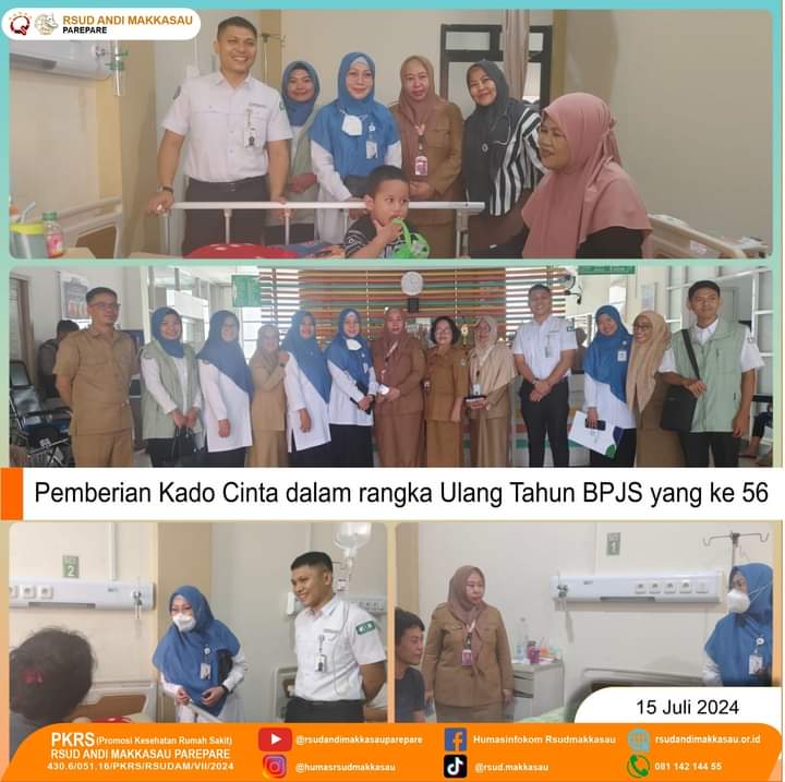RSUD Andi Makkasau Beri Ucapan Selamat HUT BPJS Kesehatan ke 56