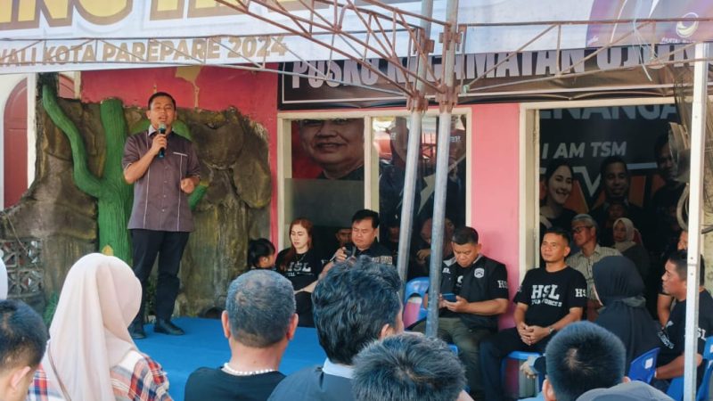 Resmikan Posko Relawan HSL for TSM Kecamatan Ujung, Tasming Hamid: Kita Semakin Kuat